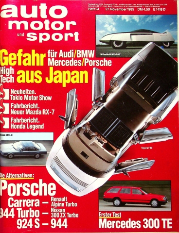 Deckblatt Auto Motor und Sport (24/1985)